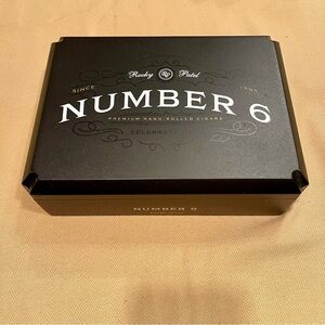 Rocky Patel Number 6 Elegant Black Matte Finish Empty Cigar Box